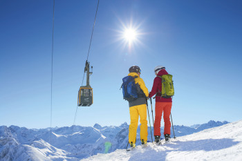 The summit cable car takes you up to 2,224 meters.