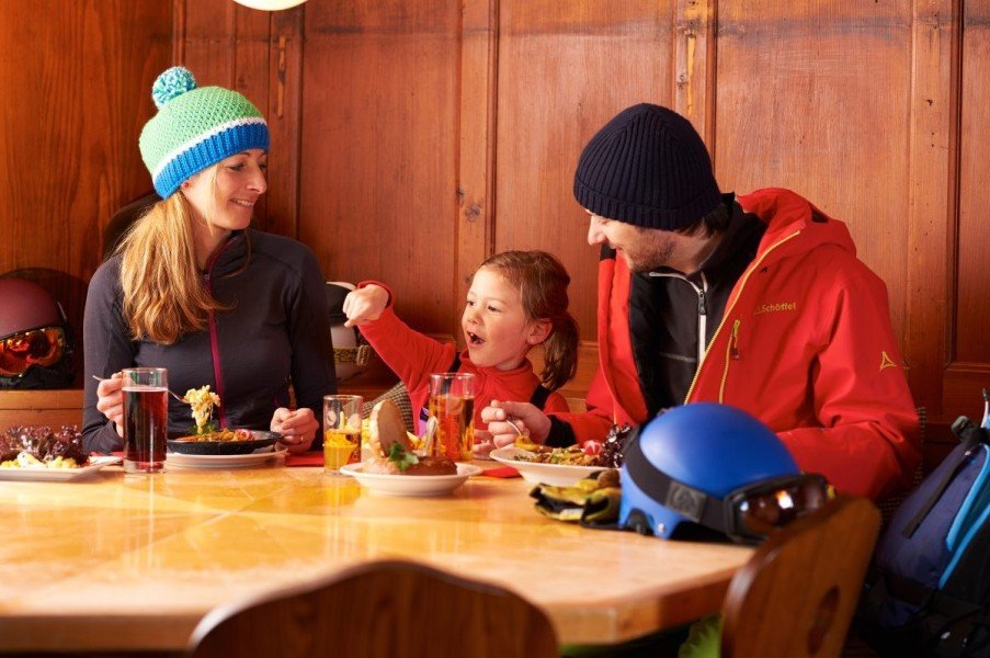 Enjoy regional fare at the numerous mountain huts.