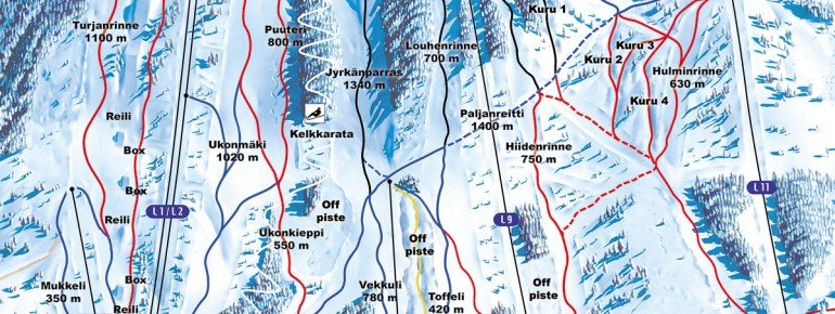 Trail Map Paljakka