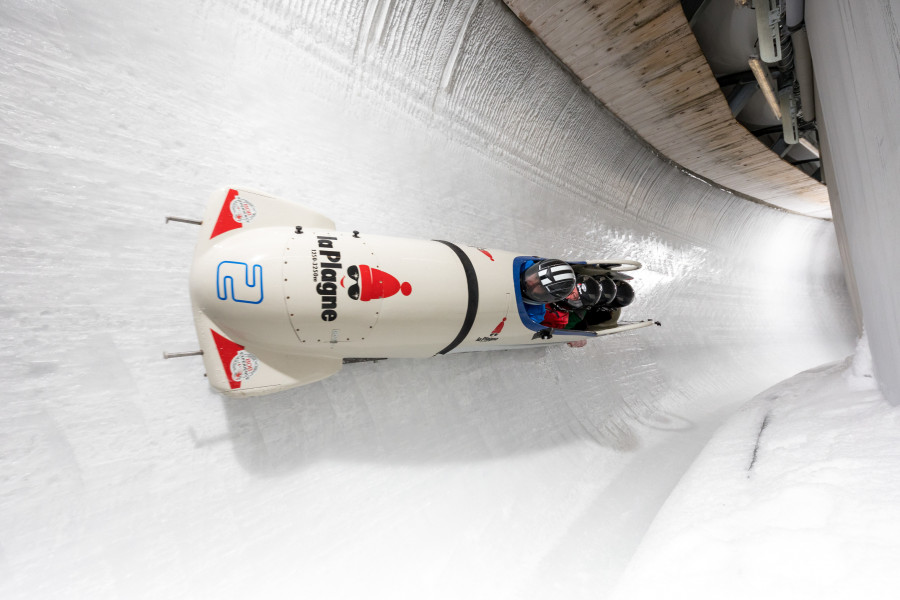 Prepare for high-speed at the bobsleigh run.