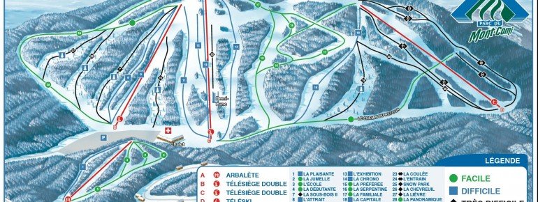 Trail Map Parc du Mont Comi