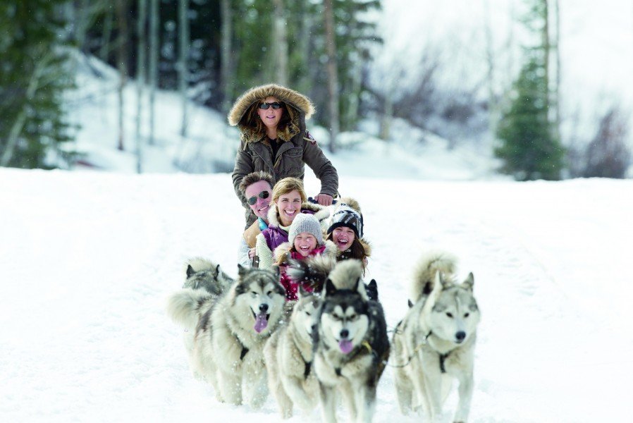 Discover the area around Park City during a nice dog sled tour for the whole family.