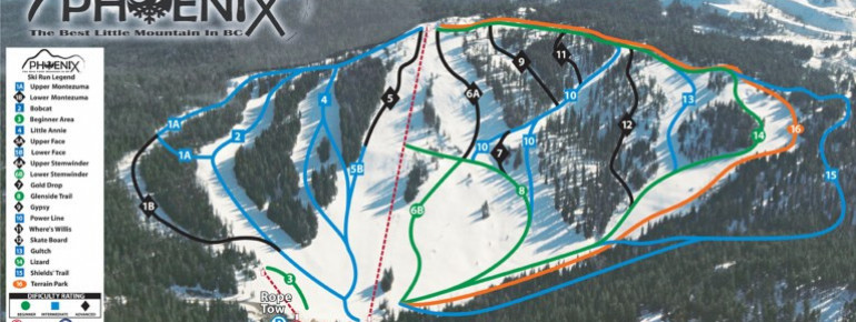 Trail Map Ski Phoenix Mountain