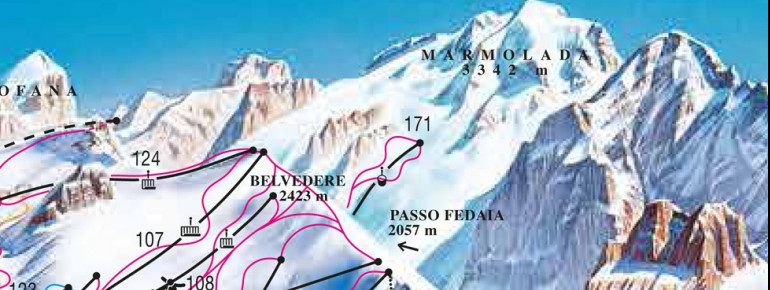Trail Map Pian dei Fiacconi