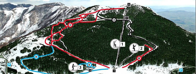 Trail Map Piano Battaglia Ski Resort