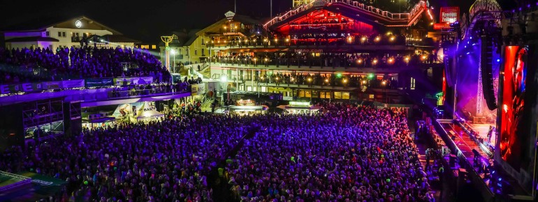 The ski opening on the Planai in Schladming is an annual highlight at the start of the winter season.