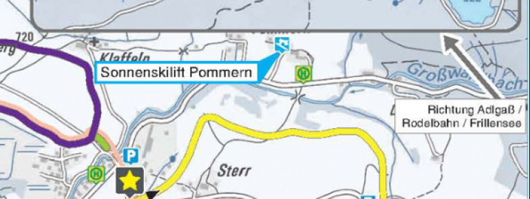 Trail Map Pommernlift Inzell