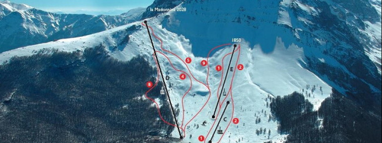 Trail Map Prati di Tivo Ski Resort