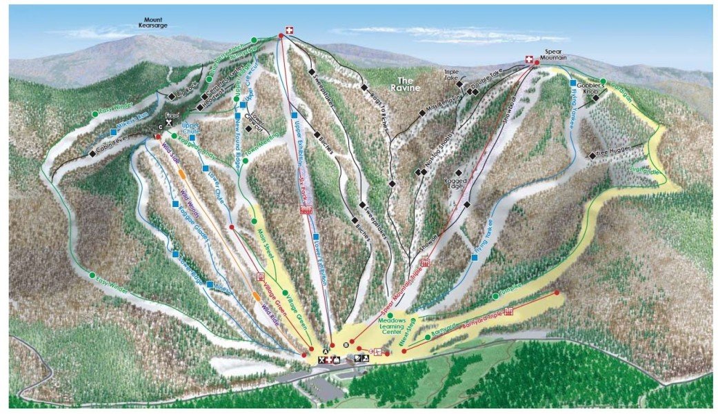 Ragged Mountain Ski Map Photo Gallery Ragged Mountain • Images