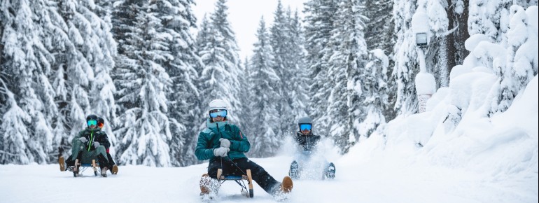 Tobogganing fun in the region: Hochwurzen, Pichl, and Galsterberg offer varied tracks, some even open for night sledding.