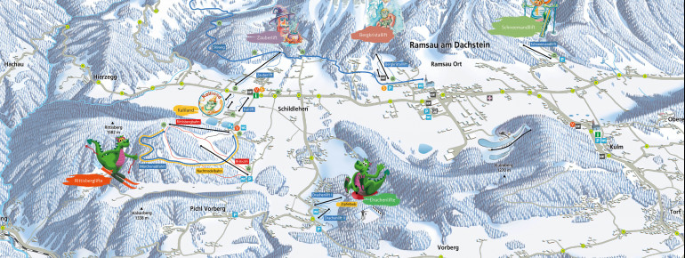 Trail Map Rittisberg - Ramsau am Dachstein