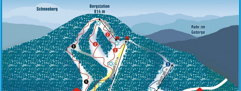 Trail Map Rohr im Gebirge - Furtnerlifte
