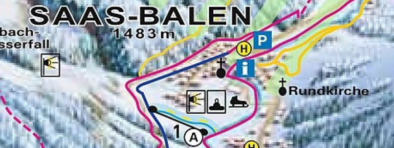 Trail Map Saas-Balen