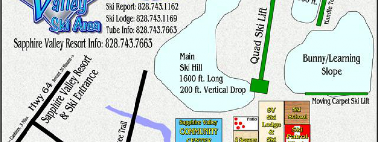 Trail Map Sapphire Valley Ski Area