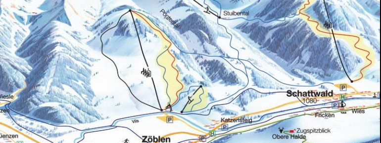 Trail Map Schattwald Zöblen