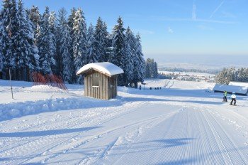 The 1000m high plateau offers a magnificent view of the Allgäu and the Bregenzerwald