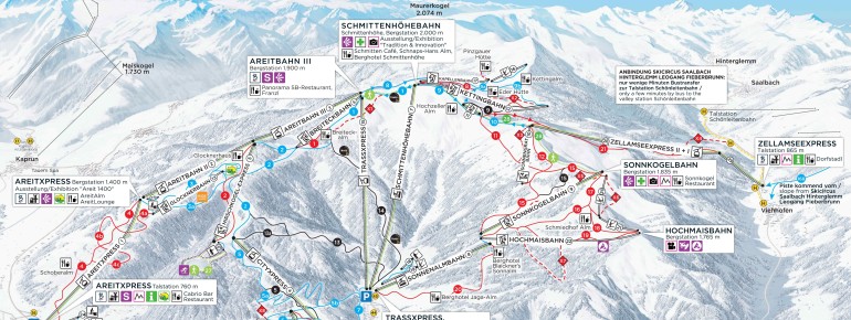 Trail Map Schmitten - Zell am See