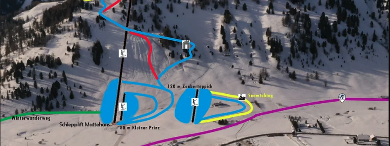 Trail Map Schönfeld im Thomatal Ski Resort