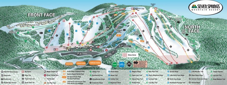 Trail Map Seven Springs Mountain Resort