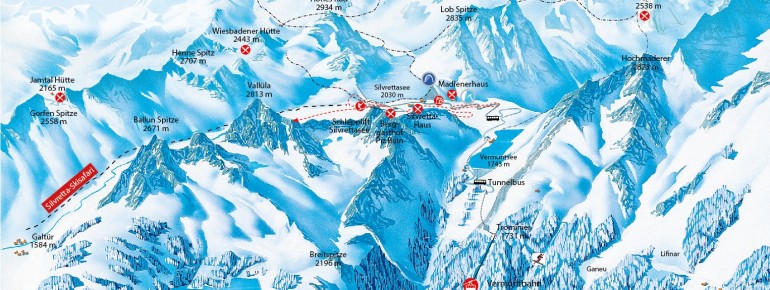 Trail Map Silvretta-Bielerhöhe