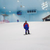 The skiing hall features runs for different skill levels.