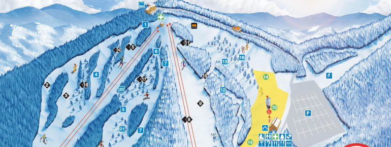 Trail Map Ski Mont Gabriel