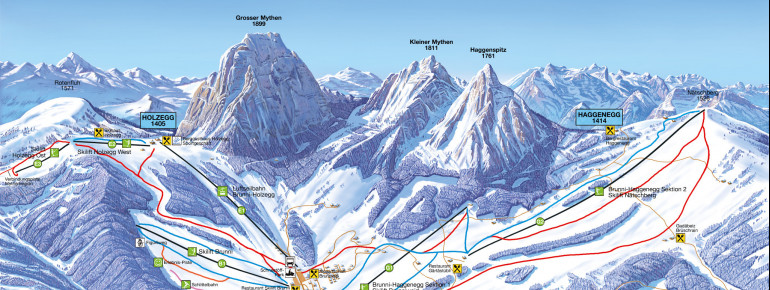 Trail Map Skilift Brunni