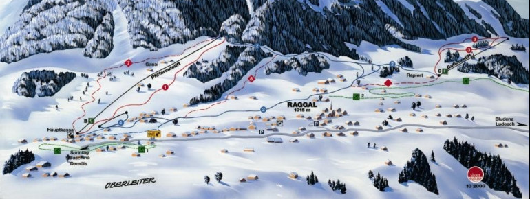 Trail Map Ski Lifts Raggal