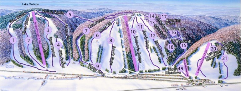 Trail Map Snow Ridge