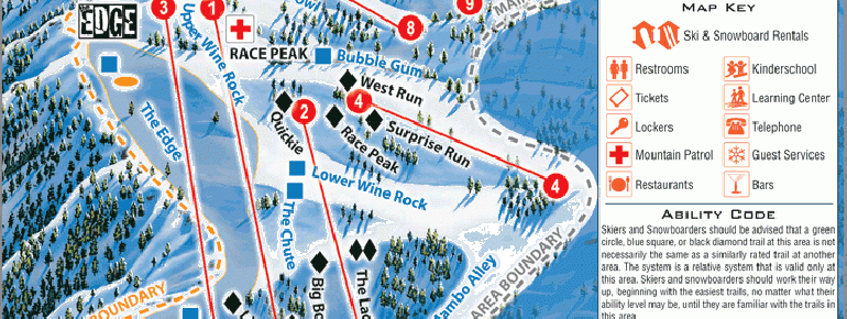 Trail Map Snow Valley