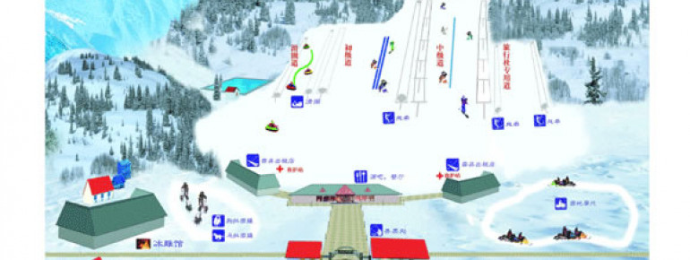 Trail Map Snow World Ski Park Xueshijie – Peking
