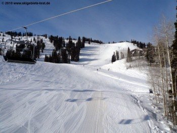 excellently groomed slopes
