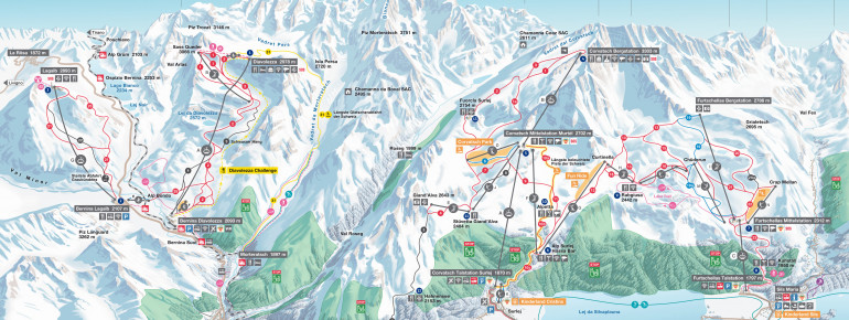 Trail Map St Moritz Corvatsch Furtschellas