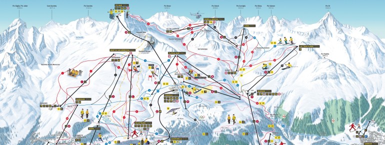Trail Map St Moritz Corviglia