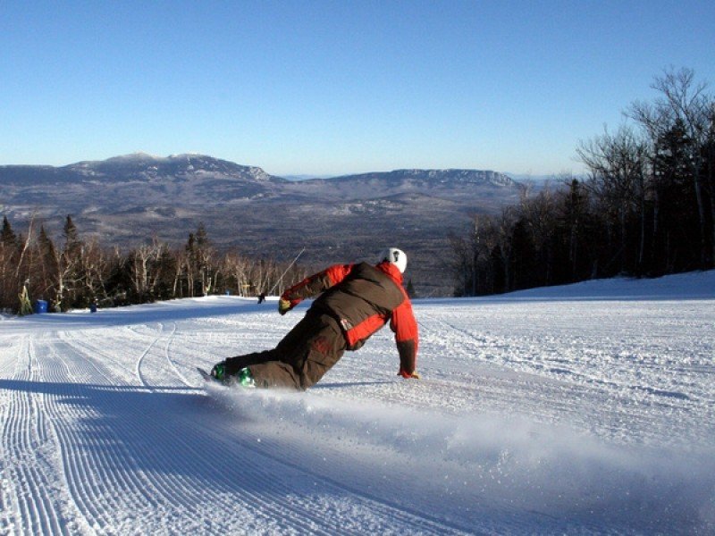 Enjoy the perfectly groomed slopes.