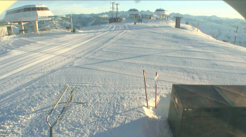 This web cam image shows Bald Mountain with its bowls.