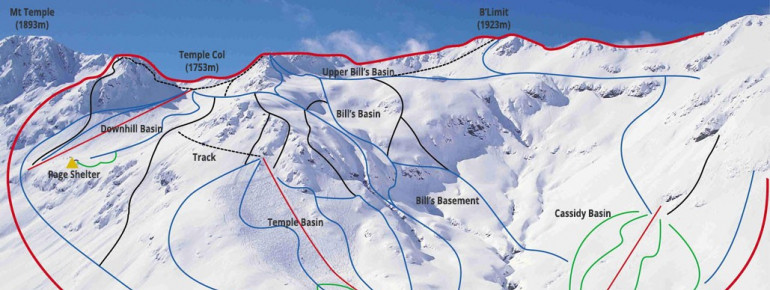 Trail Map Temple Basin Ski Field