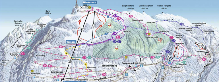 Trail Map Thunersee Beatenberg Niederhorn