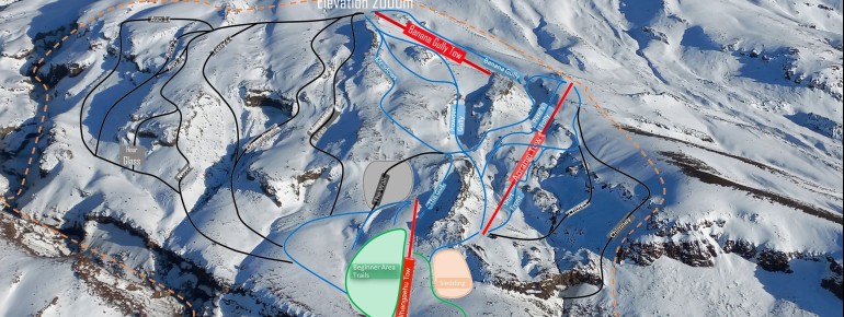 Trail Map Tukino Ski Field