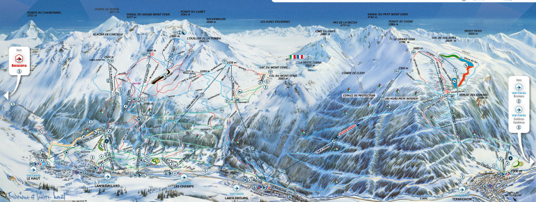 Trail Map Val Cenis