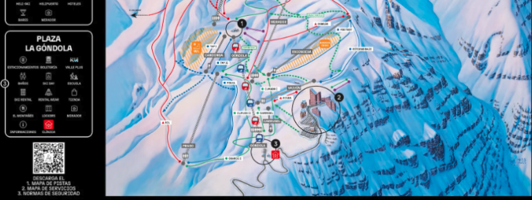 Trail Map Valle Nevado