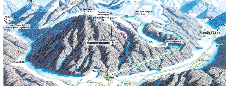 Trail Map Wallberg - Rottach-Egern