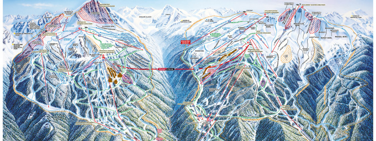 Whistler Canada Ski Map Whistler Blackcomb Mountains • Ski Holiday • Reviews • Skiing