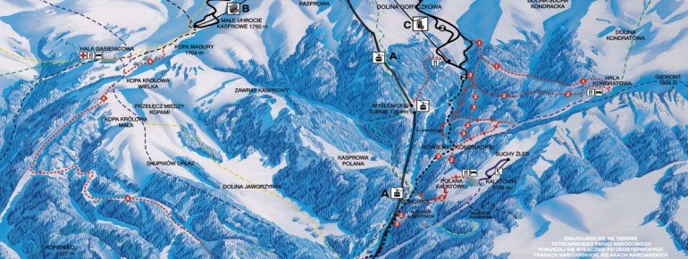 Trail Map Zakopane - Kasprowy Wierch