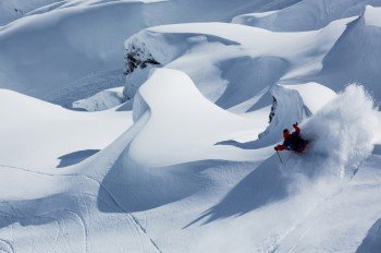 Because of the great snow conditions Zermatt is popular among freeriders