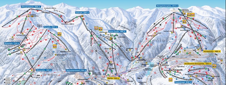 Trail Map Zillertal Arena