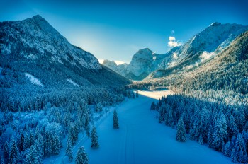 Winterlandschaft im Naturpark Karwendel