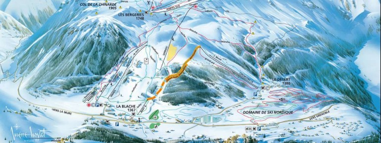 Pistenplan Alpe du Grand Serre