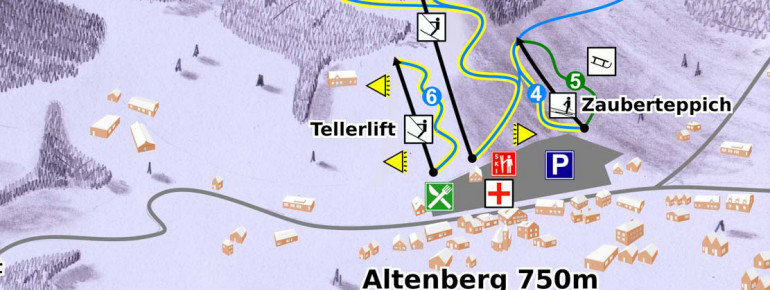 Pistenplan Altenberg