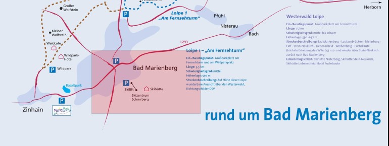 Pistenplan Bad Marienberg Schorrberg